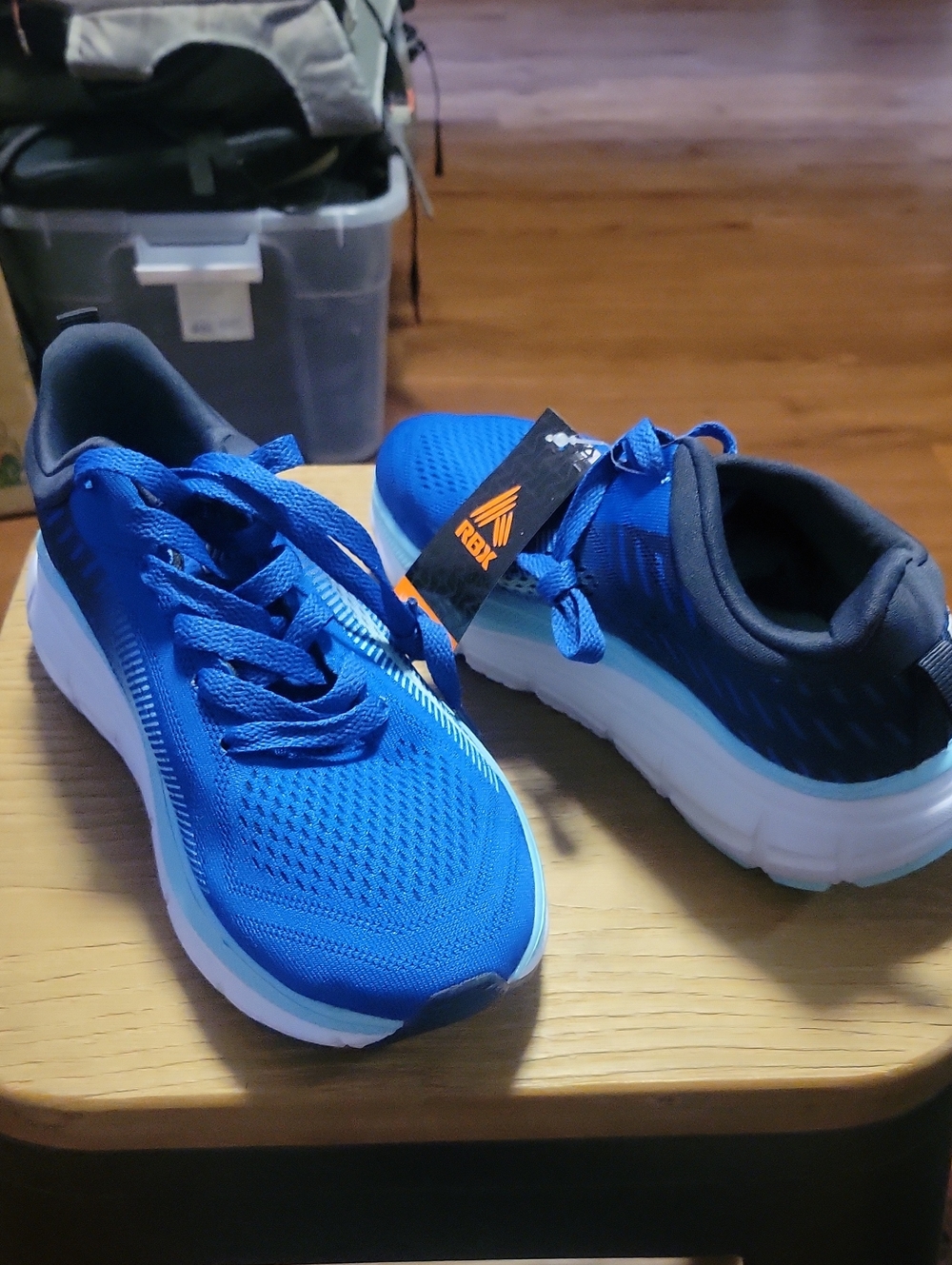 RBX Kids Blue Athletic Sneakers with White Sole